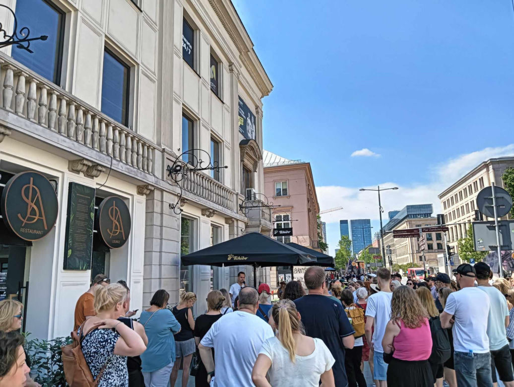 Kawowy ślad w centrum Warszawy
