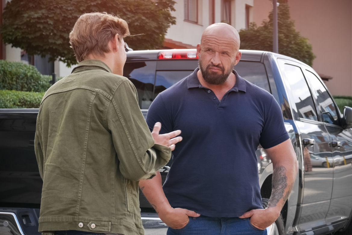 Pierwsza miłość. Fabian (Tomasz Oświeciński), Szymon (Igor Obłoza)