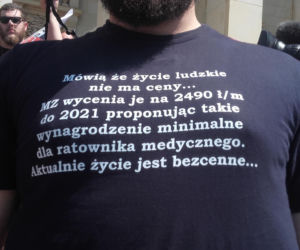 Protest ratowników medycznych we Wrocławiu