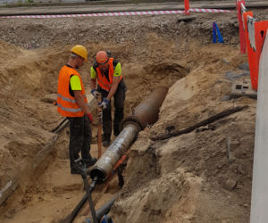 Budowa Węzła Łękno - lipiec 2019