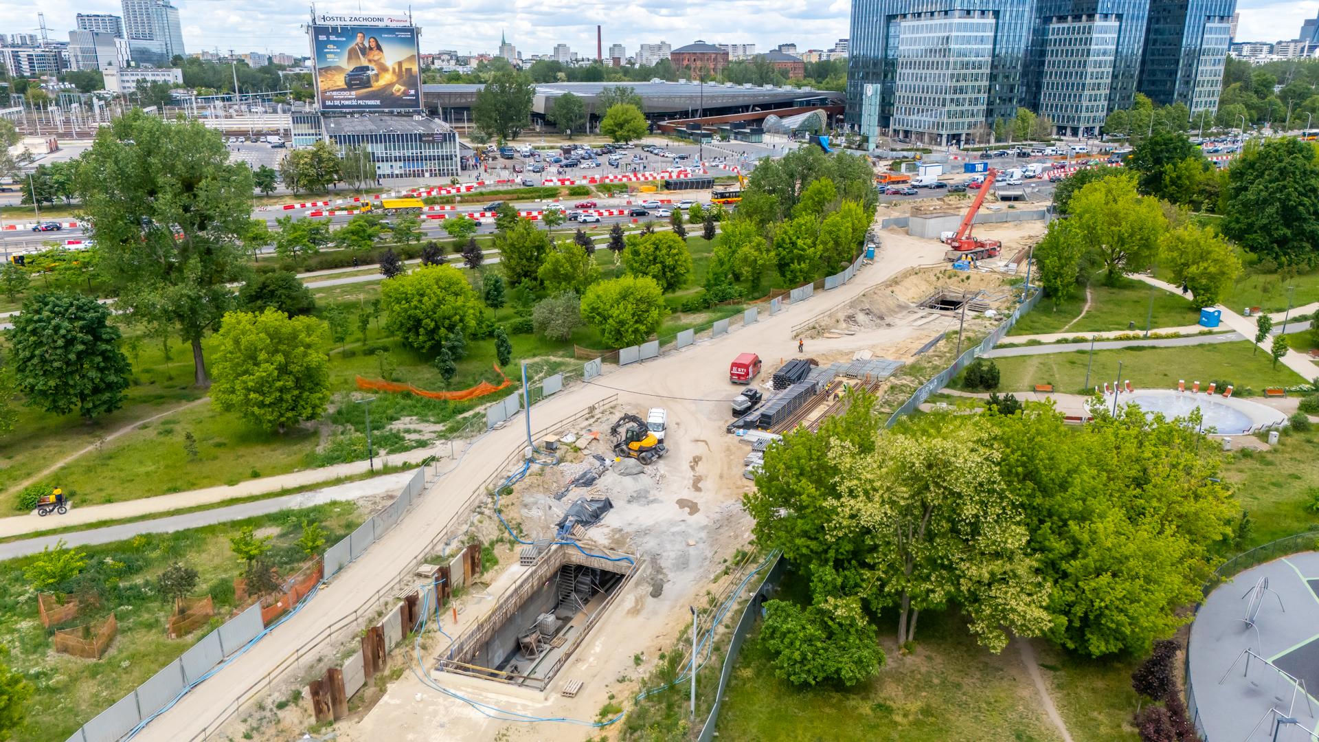 Tramwaj do Dworca Zachodniego w Warszawie – budowa w maju 2026 r.
