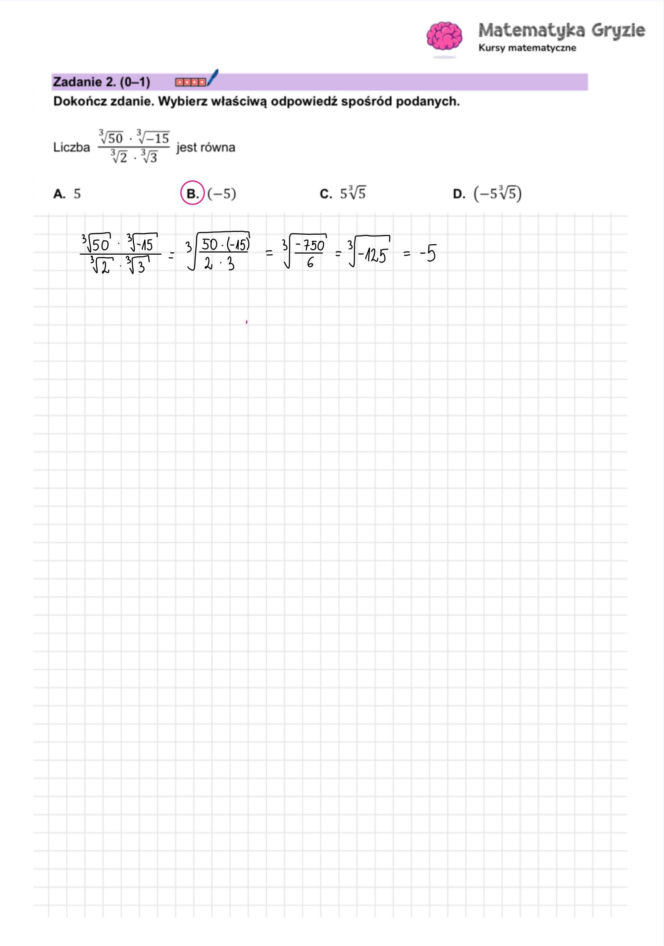 Matura próbna 2026 - matematyka. Gotowe odpowiedzi do arkusza CKE