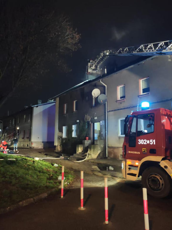 Pożar w Katowicach na ul. Studziennej [ZDJĘCIA]