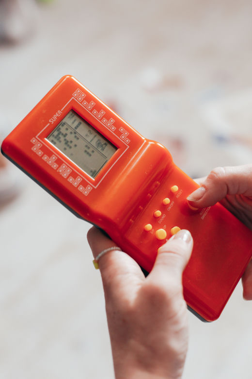 Gameboy z tetrisem