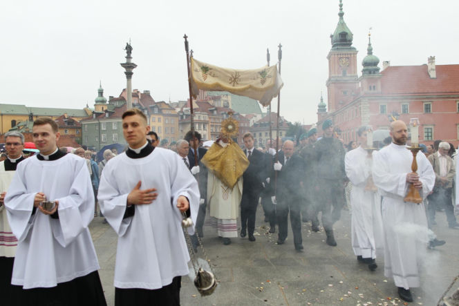 Centralna procesja Bożego Ciała w Warszawie 2026