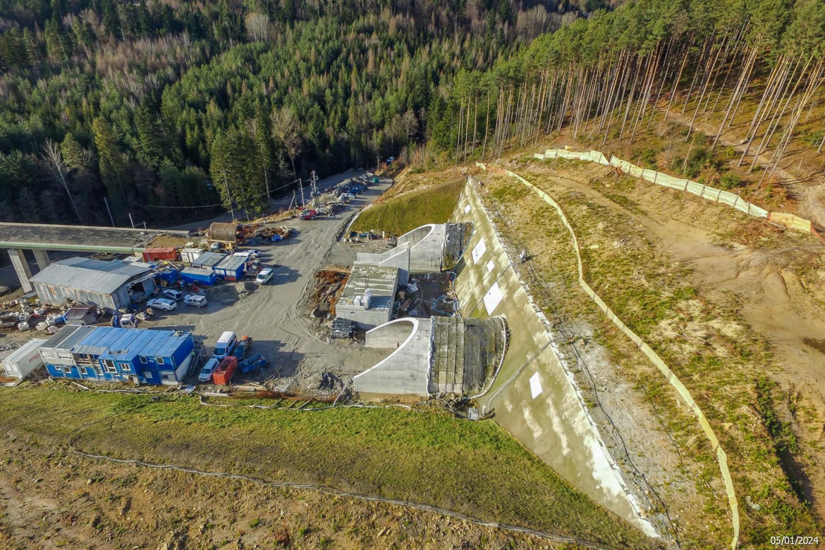 Budowa S1 - obejście Węgierskiej Górki w Beskidach
