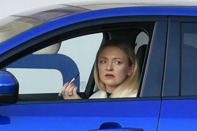 Basia Kurdej-Szatan w aucie robi się na bóstwo