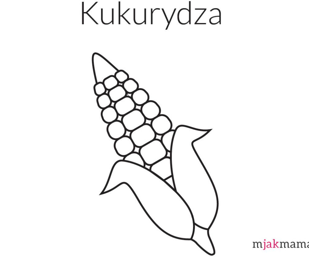 kukurydza kolorowanka