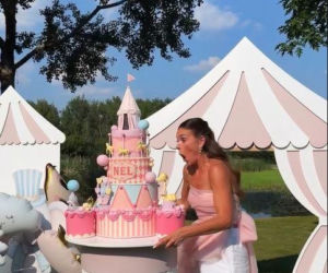Klaudia Halejcio wyprawiła córce urodziny