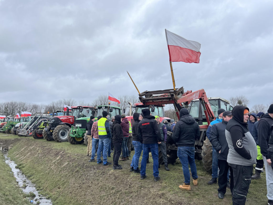Protest rolników na Pomorzu. Kosakowo