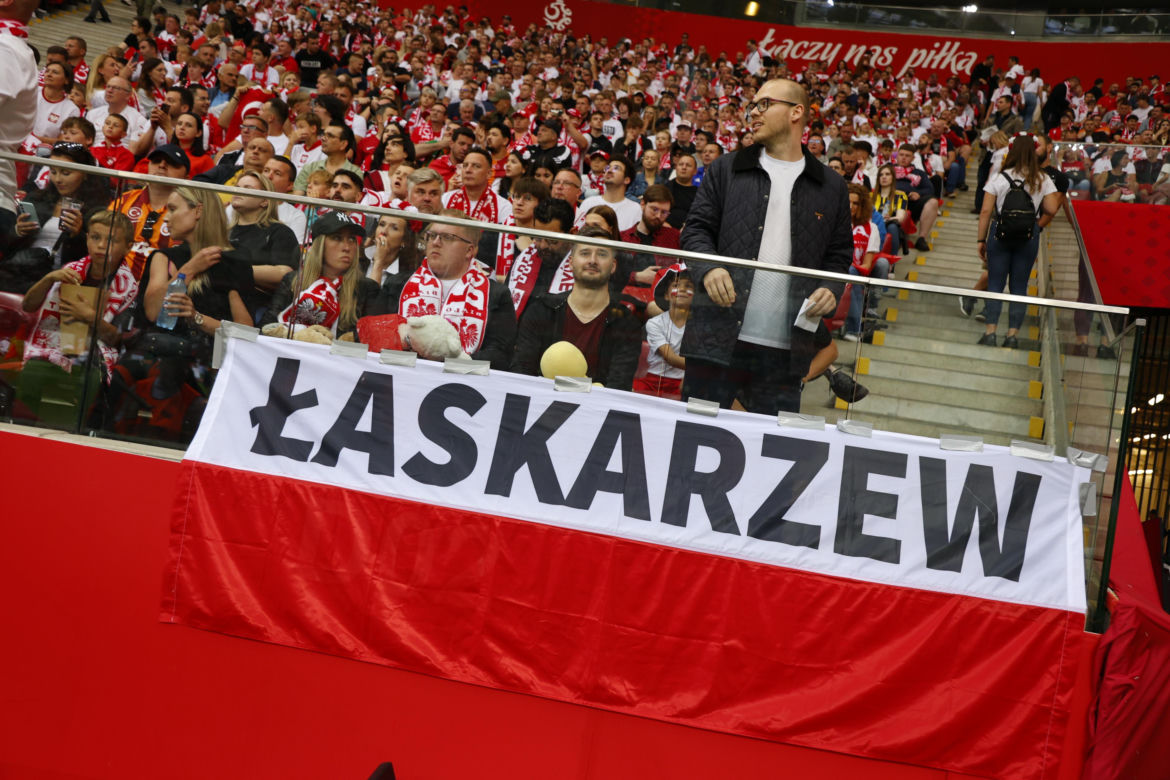 Kibice na meczu Polska - Turcja w Warszawie