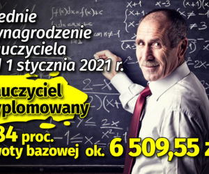Średnie wynagrodzenie nauczyciela od 1 stycznia 2021: nauczyciel dyplomowany
