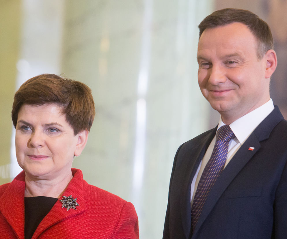 Beata Szydło i Andrzej Duda