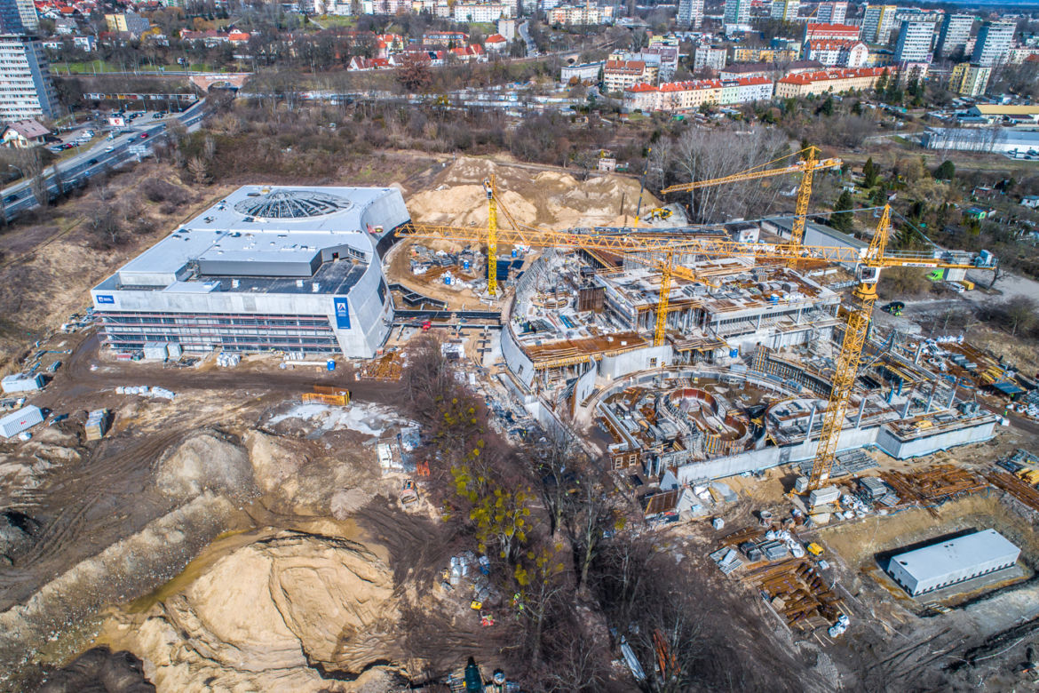 Budowa Fabryki Wody - marzec 2021