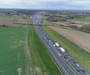 Korek-gigant na autostradzie A4 w Małopolsce