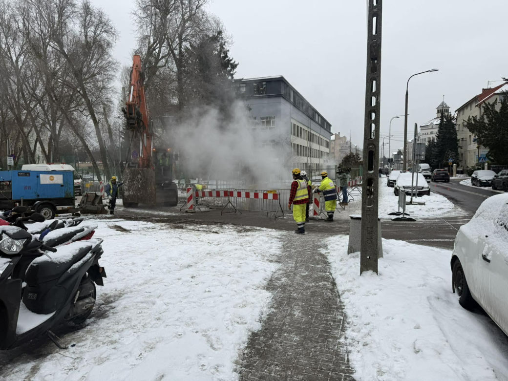 Awaria ciepłownicza w Warszawie (4.02.2026)