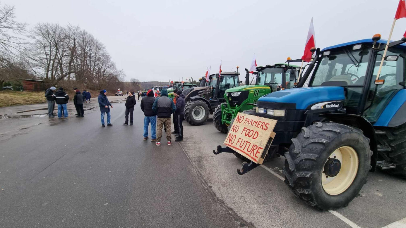 Protest rolników w Koszalinie