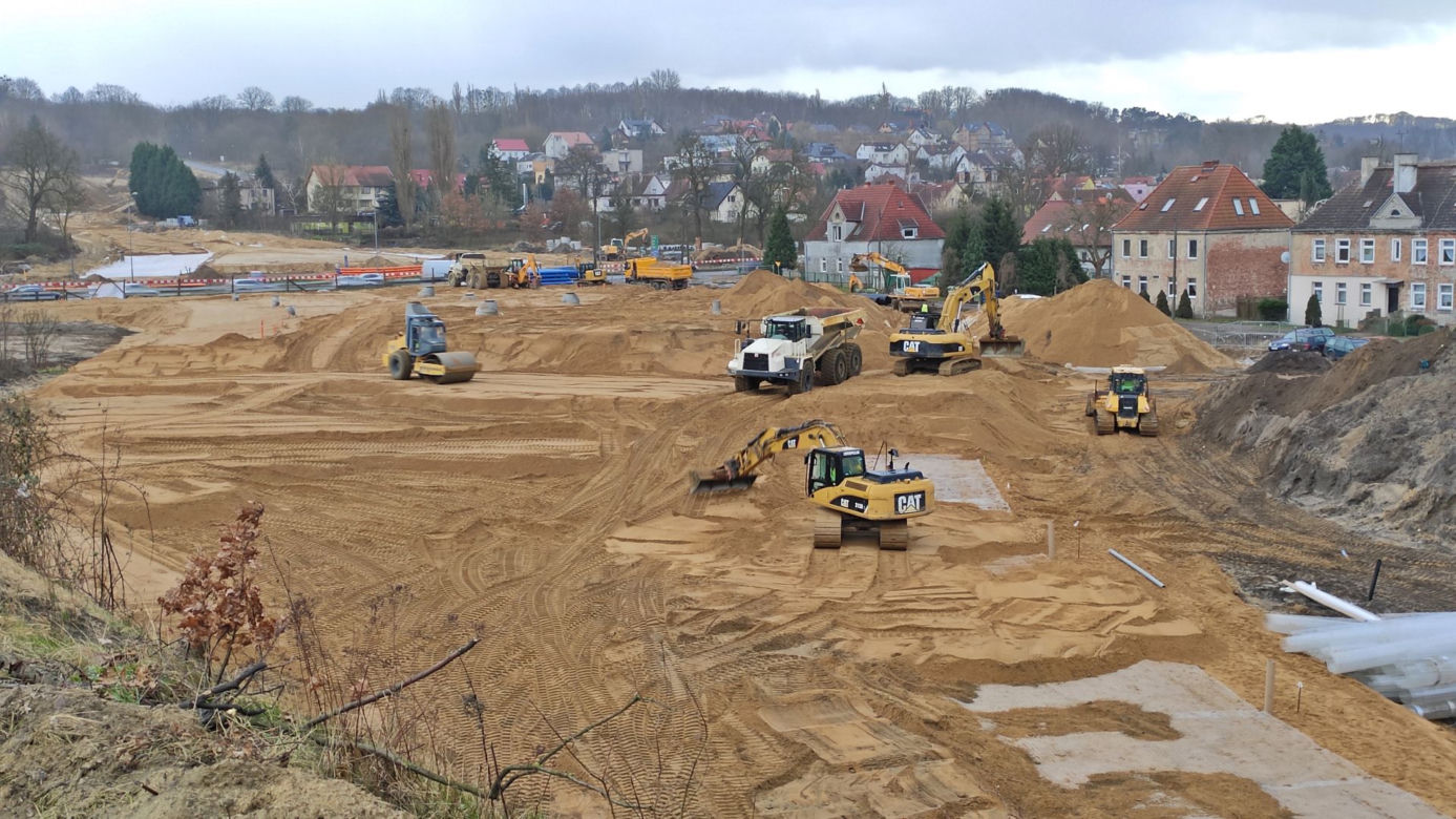 Budowa węzła Granitowa - marzec 2020