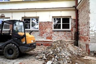Trwa remont budynków siedleckiego Elektryka
