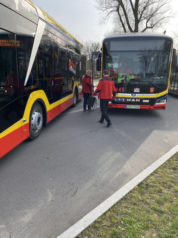 Prezentacja elektrycznych autobusów w Kraśniku
