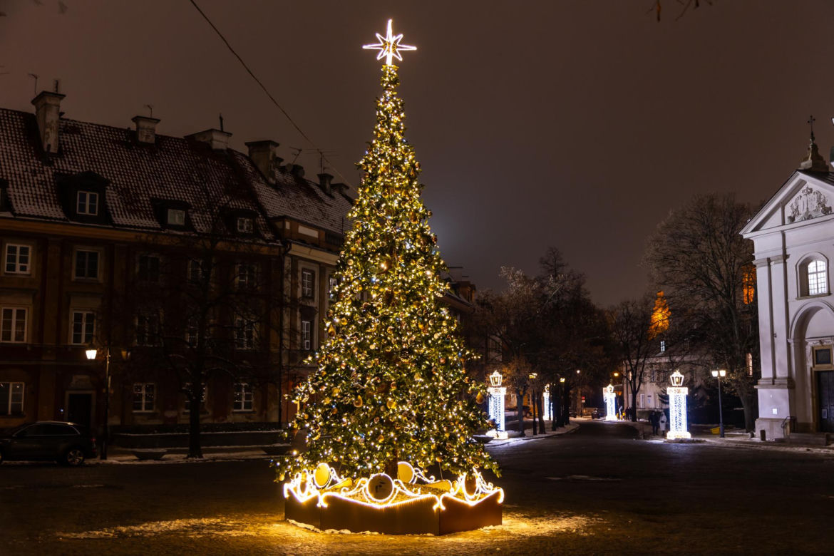 Iluminacja świąteczna 2023 w Warszawie - zdjęcia