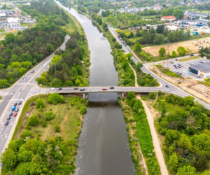 Most w ciągu ul. Cieślewskich na Białołęce w Warszawie przed remontem