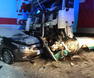Wypadek na DK8. Droga była zablokowana przez kilka godzin