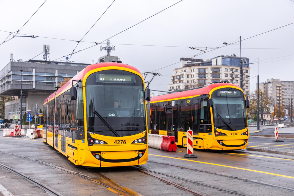 Tramwaj do Wilanowa w Warszawie