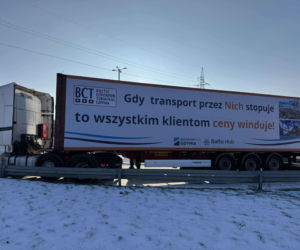 Protest przewoźników na obwodnicy Trójmiasta