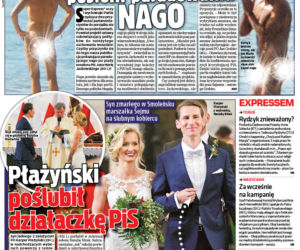 Jackowski nago na plaży