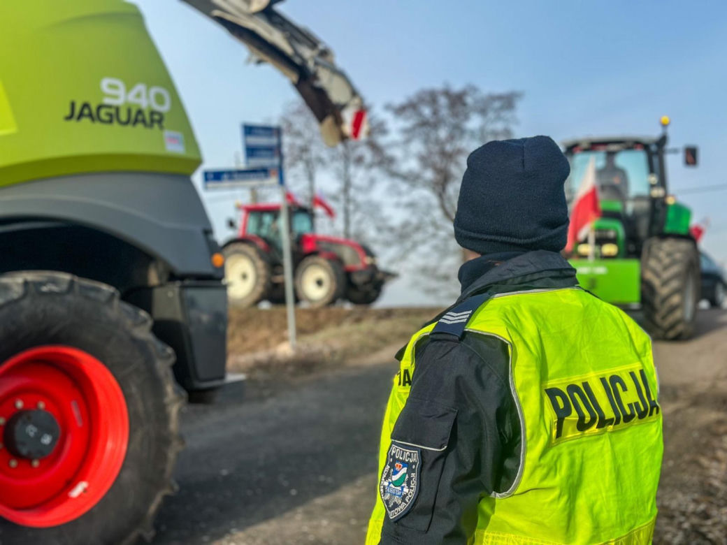 Protest rolników w woj. podlaskim (9.02.2024)