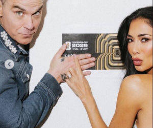 Robbie Williams i Nicole Scherzinger rozgrzali finał mundialu! Ich występ przejdzie do historii