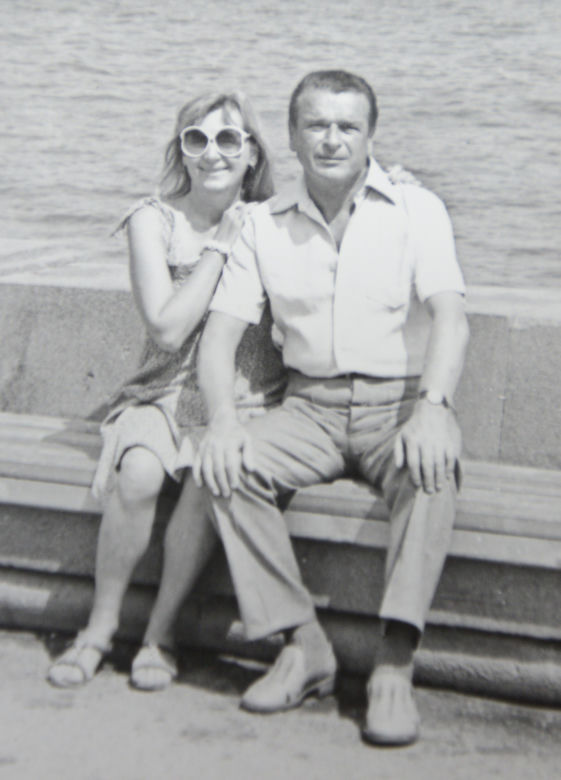 Maria Kiszczak z mężem Czesławem