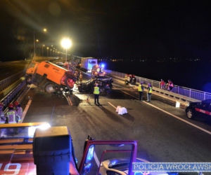 Tragiczny wypadek na Autostradowej Obwodnicy Wrocławia
