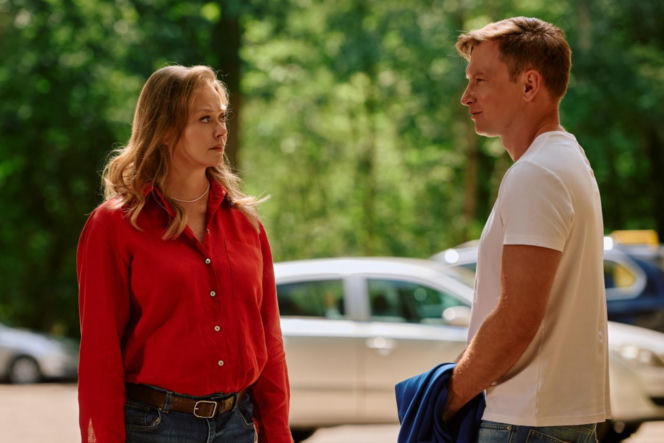 Na Wspólnej odc. 4283. Wiola (Tamara Arciuch), Igor (Jakub Wesołowski)