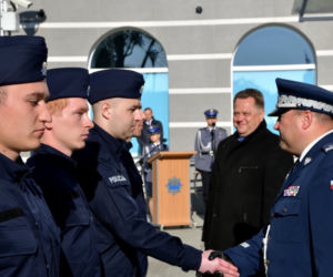 Ślubowanie nowych funkcjonariuszy podlaskiej policji