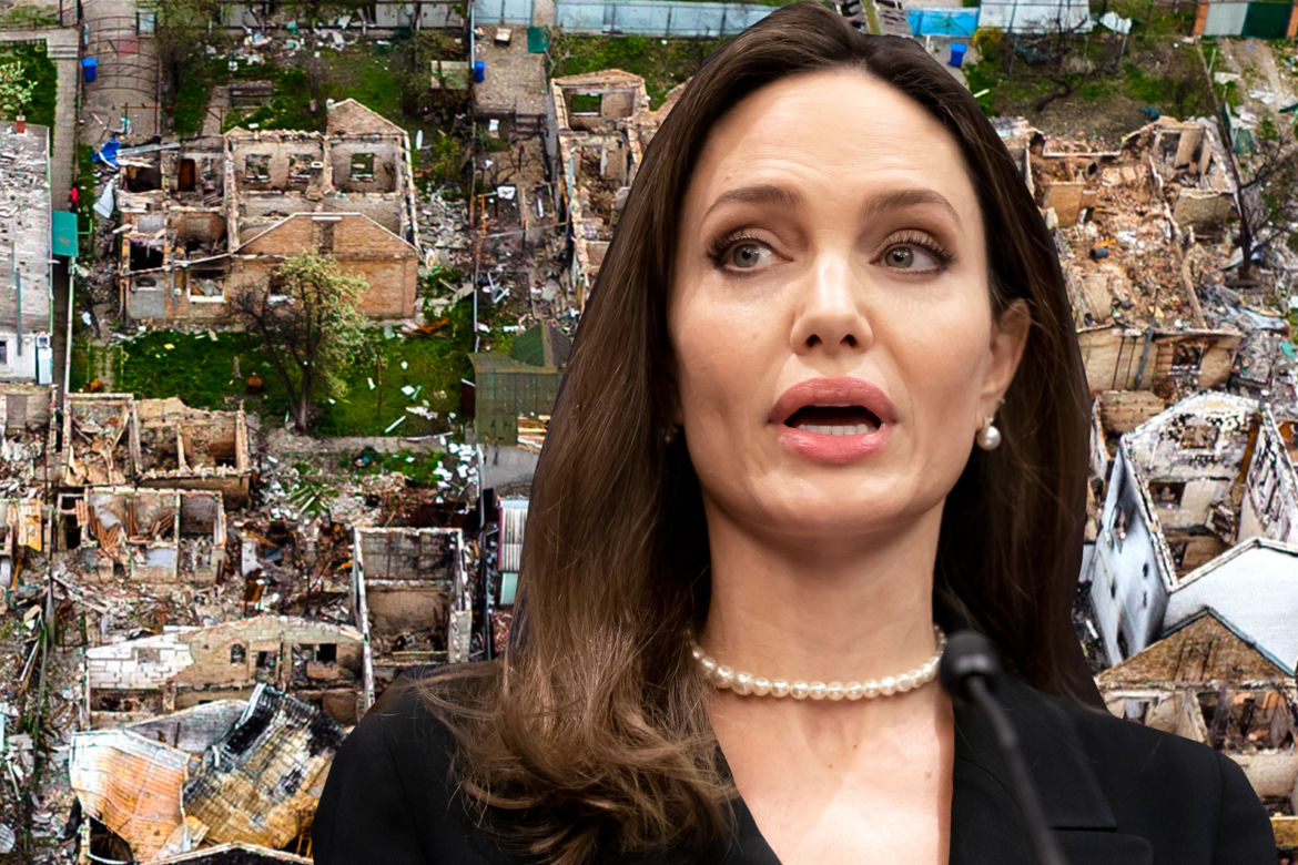 Angelina Jolie na Ukrainie