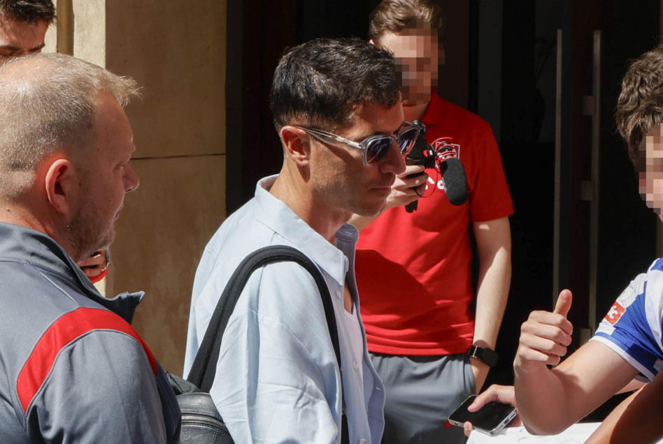 Robert Lewandowski na zgrupowaniu kadry we Wrocławiu