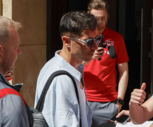 Robert Lewandowski na zgrupowaniu kadry we Wrocławiu