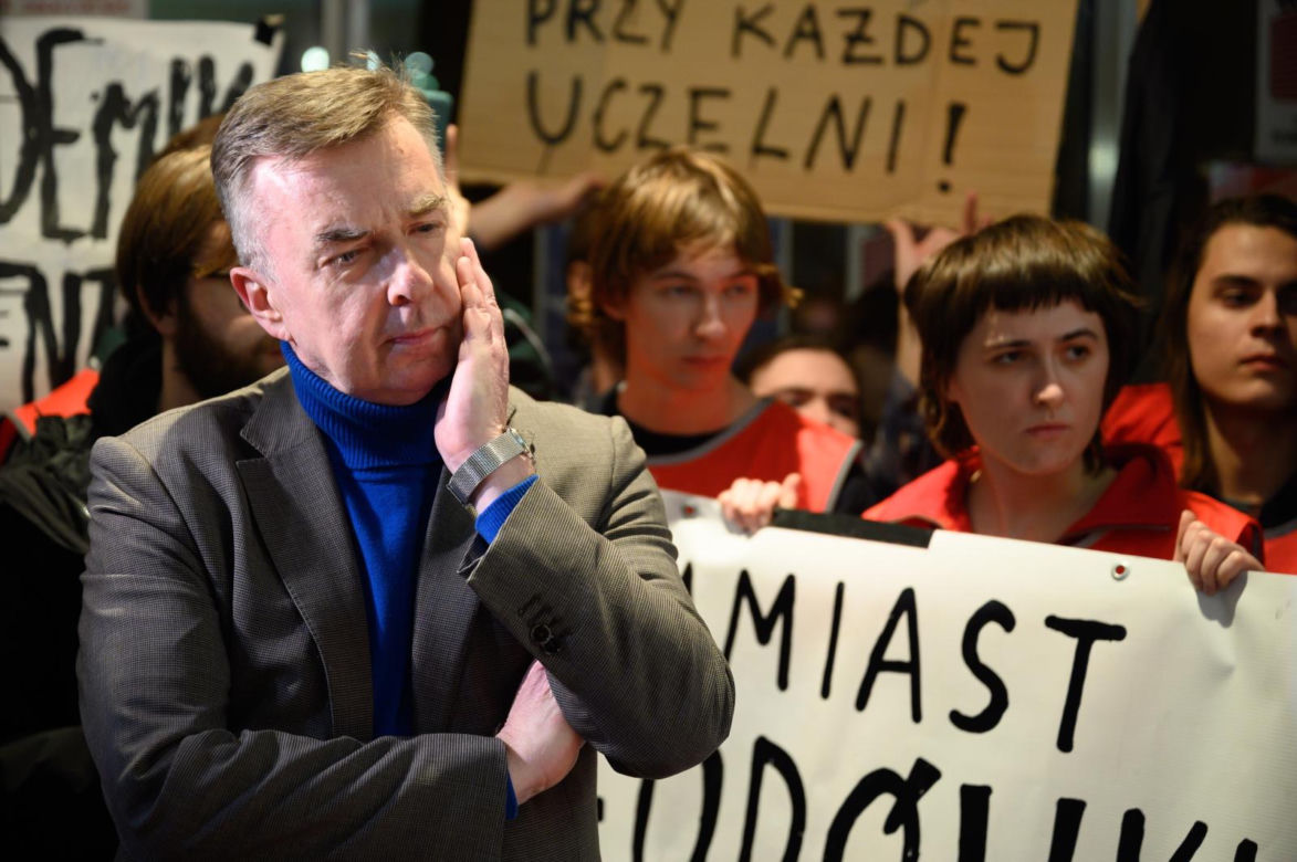Minister nauki Dariusz Wieczorek w Poznaniu. DS "Jowita" zostaje! Znajdą się pieniądze na remont akademika