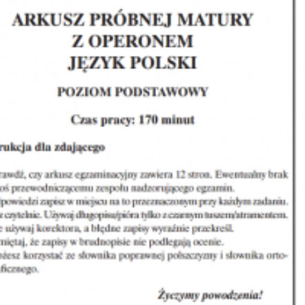 Próbna matura 2016: ARKUSZE i ODPOWIEDZI – informacje, premiery teledysków – ESKA.pl