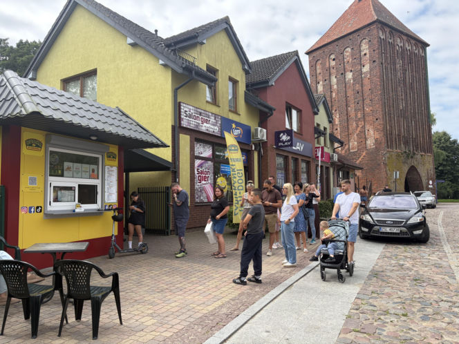 Budka Stańczyka w Sławnie po wizycie Książula