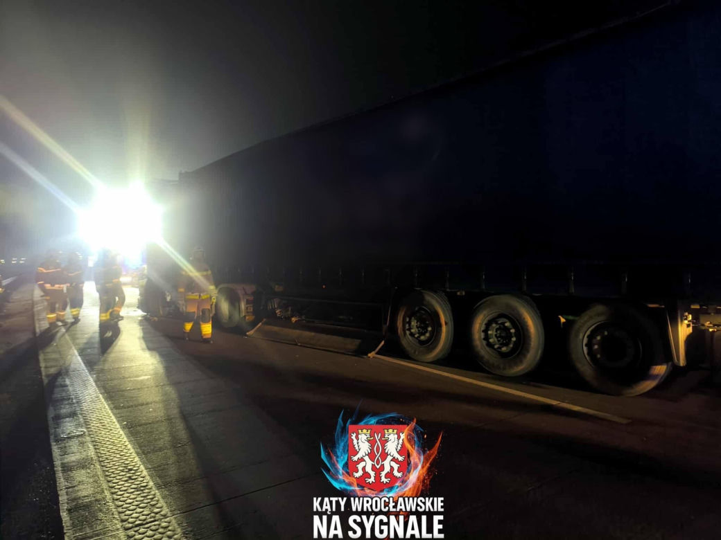 Wypadek na 141. kilometrze A4 pod Wrocławiem
