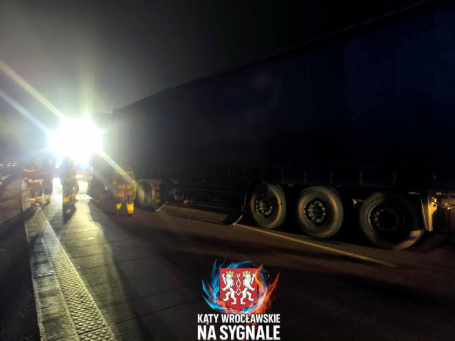 Wypadek na 141. kilometrze A4 pod Wrocławiem