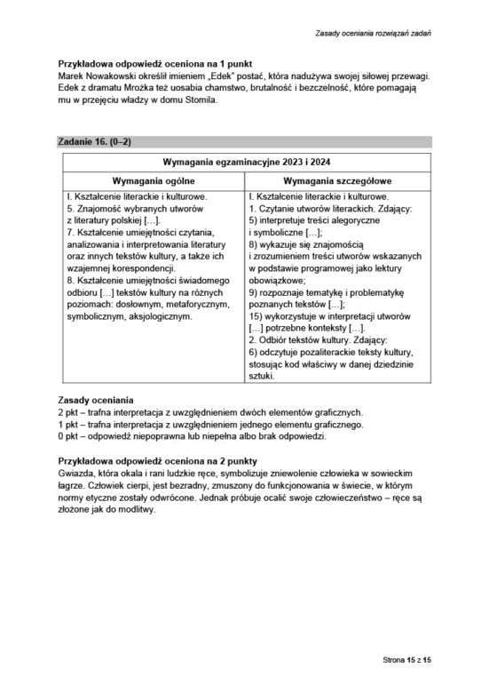 Matura próbna 2023: Polski. Odpowiedzi CKE i oficjalny klucz do zadań