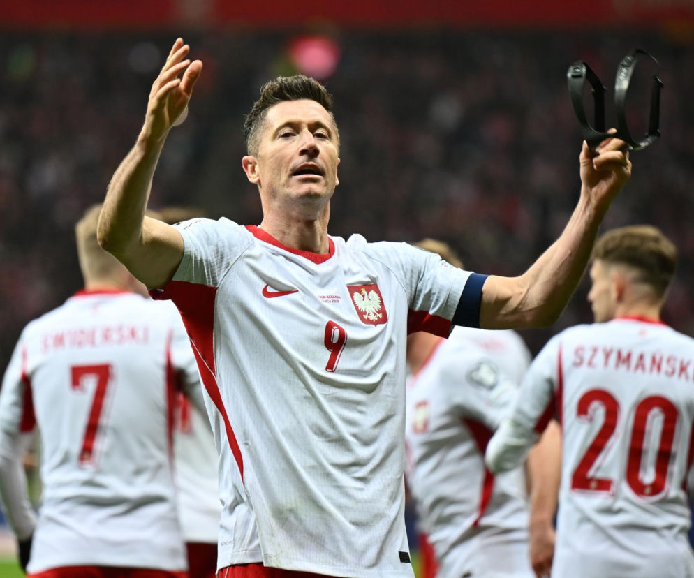 Mecz Polska - Albania. Gol Lewandowskiego