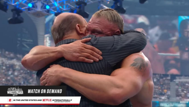 Brock Lesnar we łzach pożegnał się z kibicami