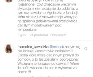 Marcelina Zawadzka na Instagramie