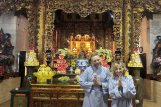 Patrycja Markowska z mężem w Wietnamie