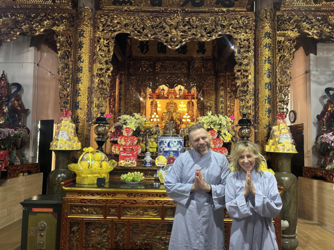 Patrycja Markowska z mężem w Wietnamie